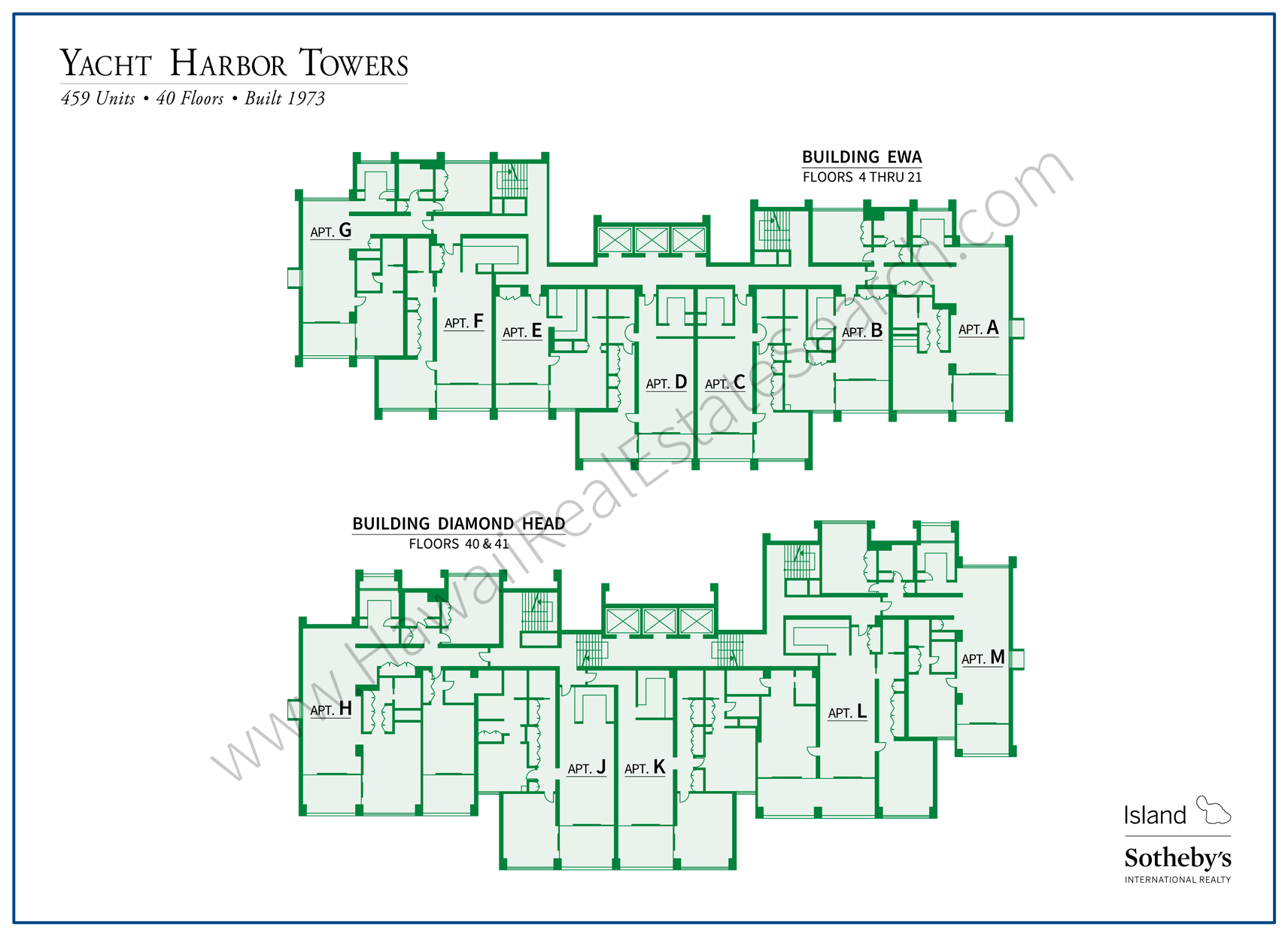 Yacht Harbor Towers Map Updated